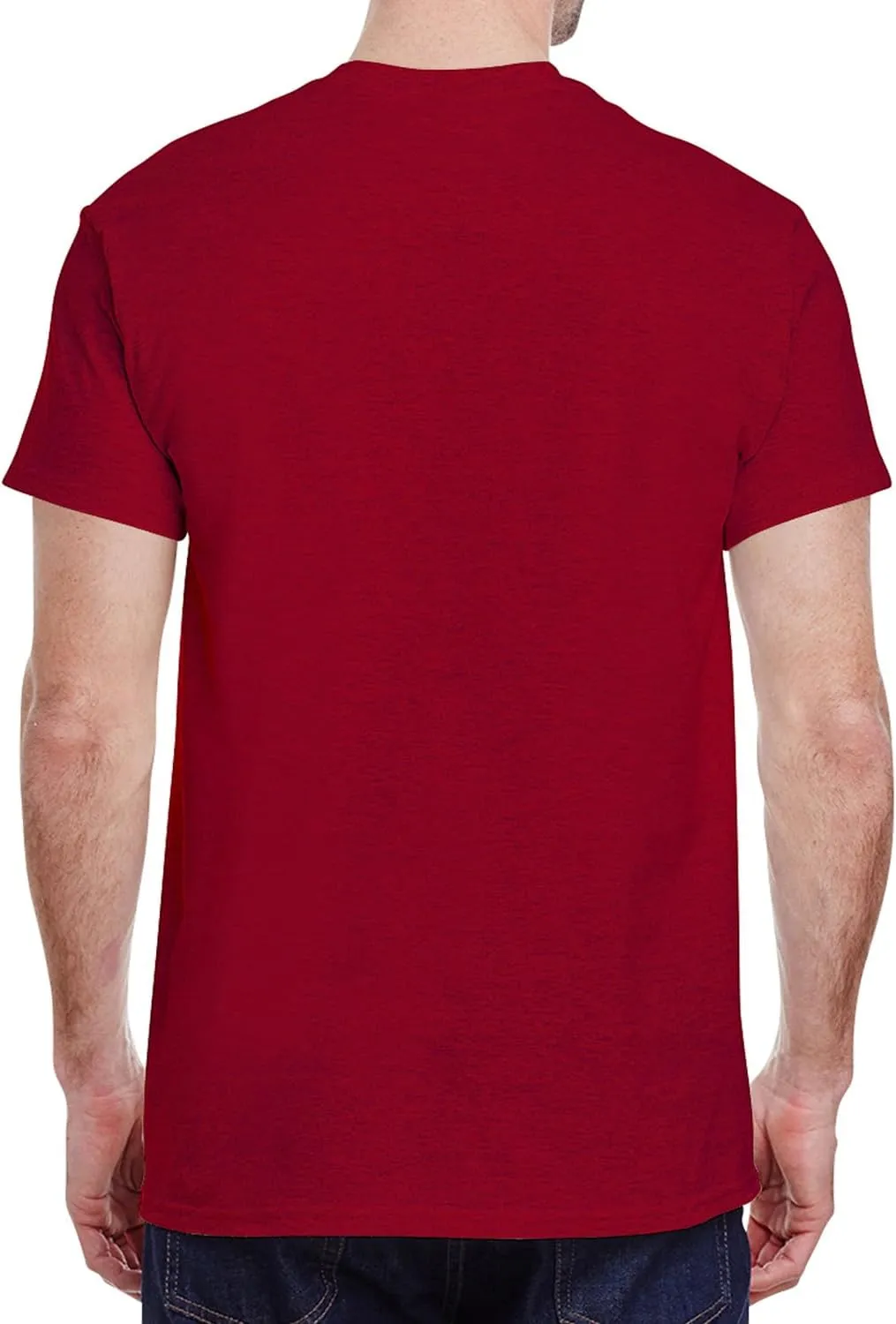 Adult Heavy Cotton T-Shirt Breathable Crewneck Soft and Comfortable T-Shirts for Men