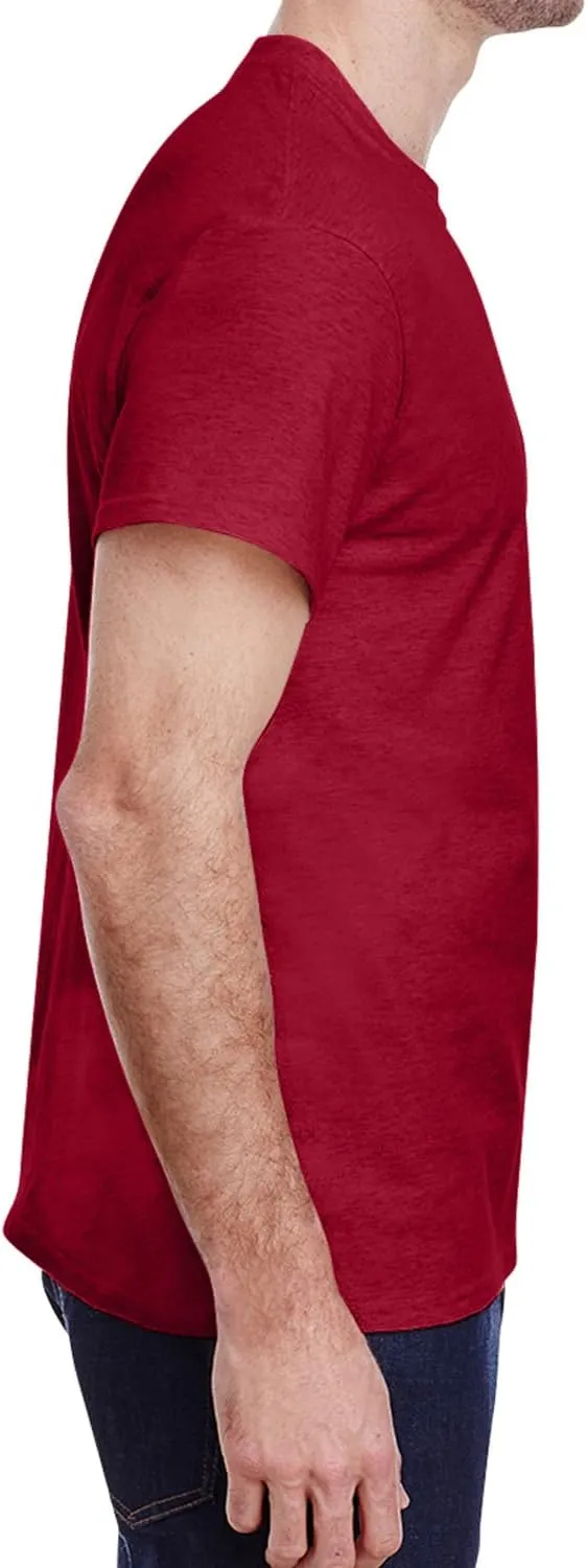 Adult Heavy Cotton T-Shirt Breathable Crewneck Soft and Comfortable T-Shirts for Men