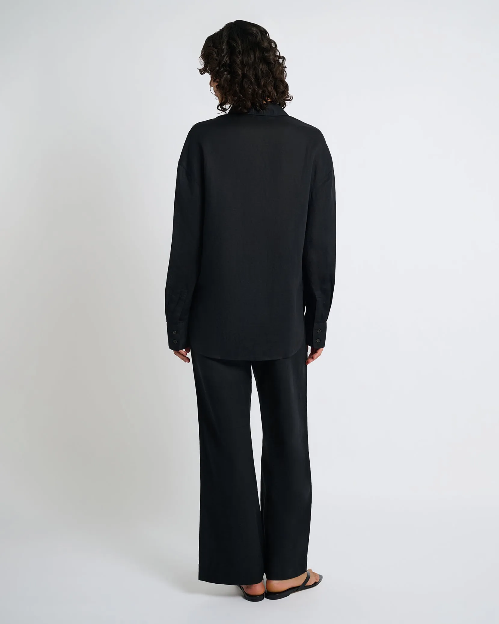 Air Linen Pleated Trousers