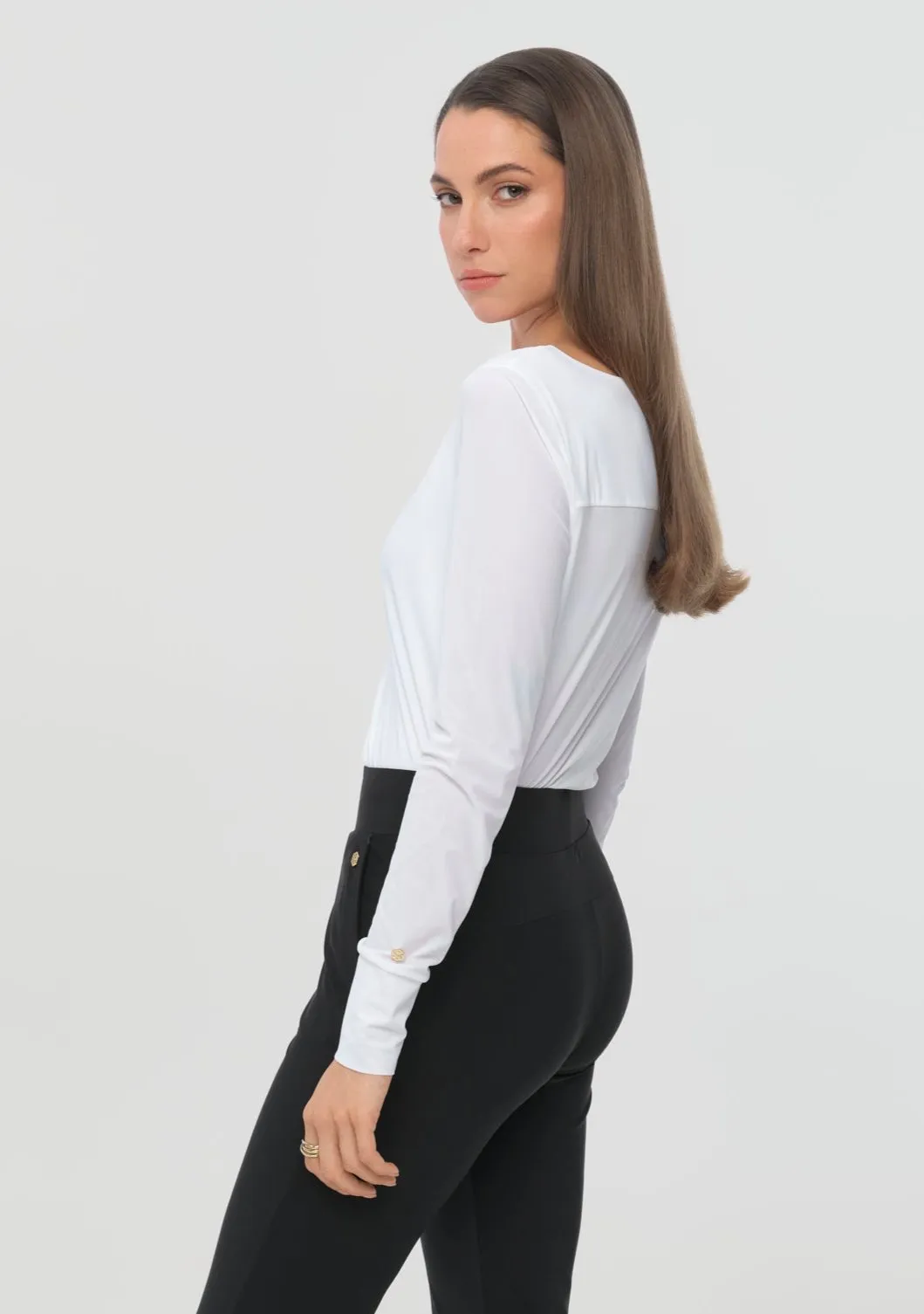 ALLDAYLONG Blouse feather white