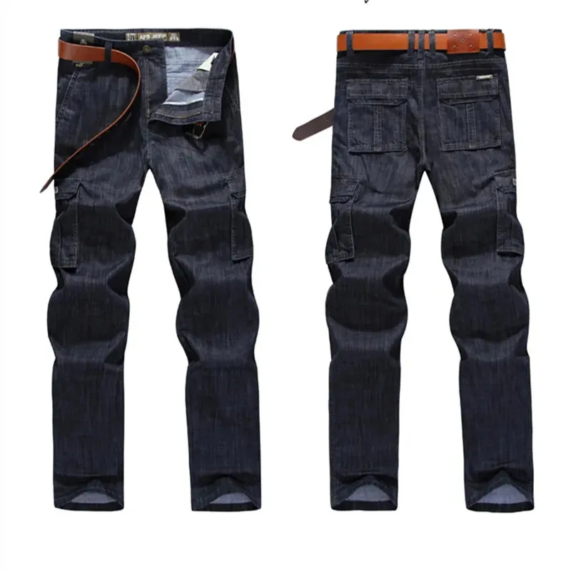 Cargo Casual Military Multi-pocket Jeans Male Clothes