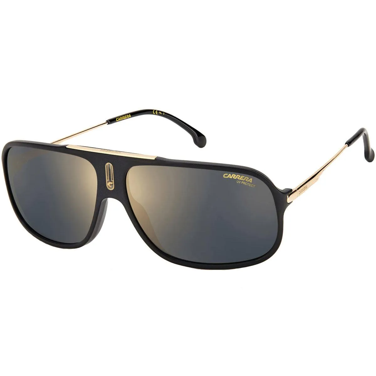 Carrera Unisex Sunglasses - Black Gold Acetate Frame UV Protection | COOL65 0I46-JO