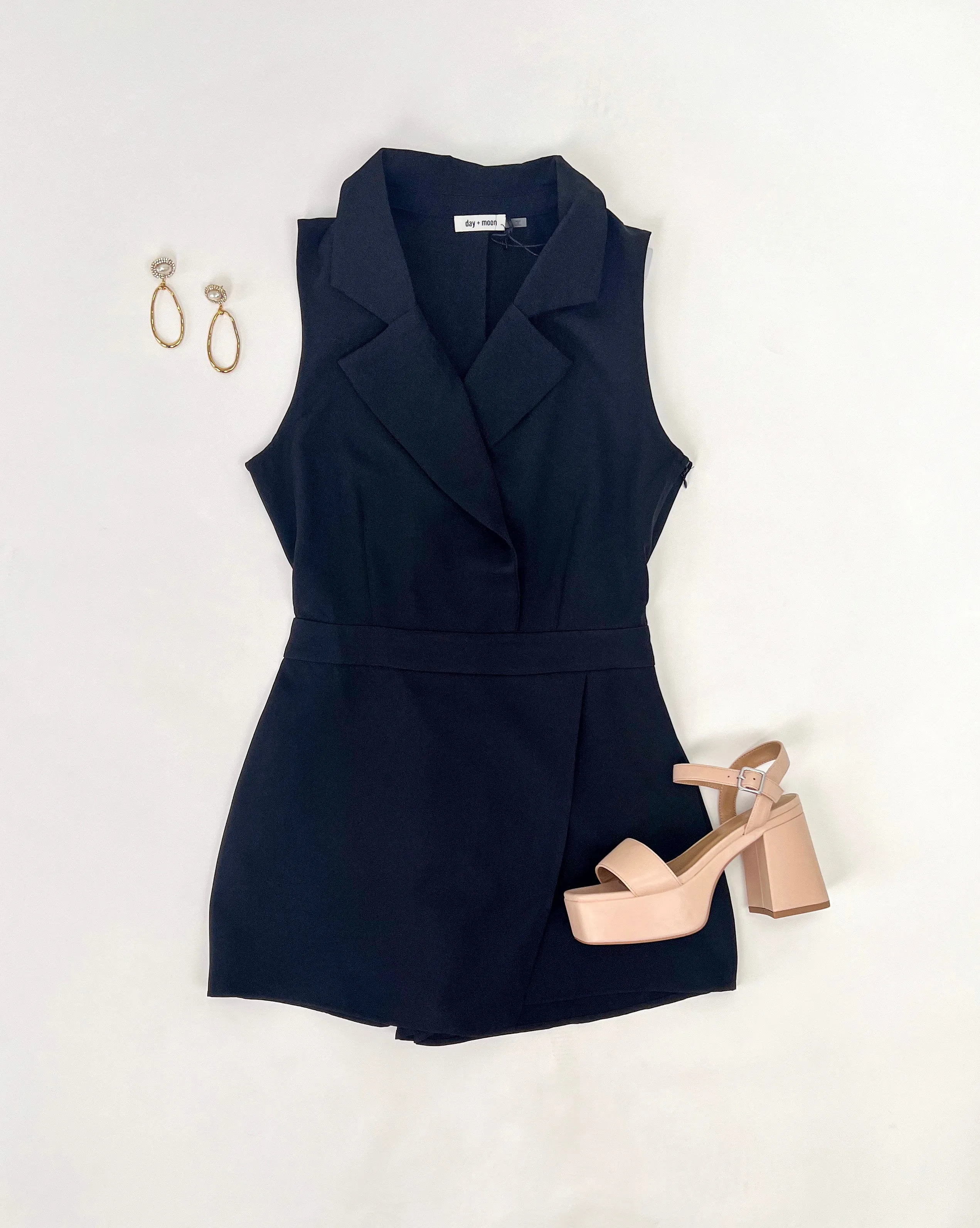 CLASSIC CHARM BLACK BLAZER ROMPER