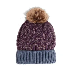COCO & CARMEN WINTER CARNIVAL HAT PURPLE - WOMENS