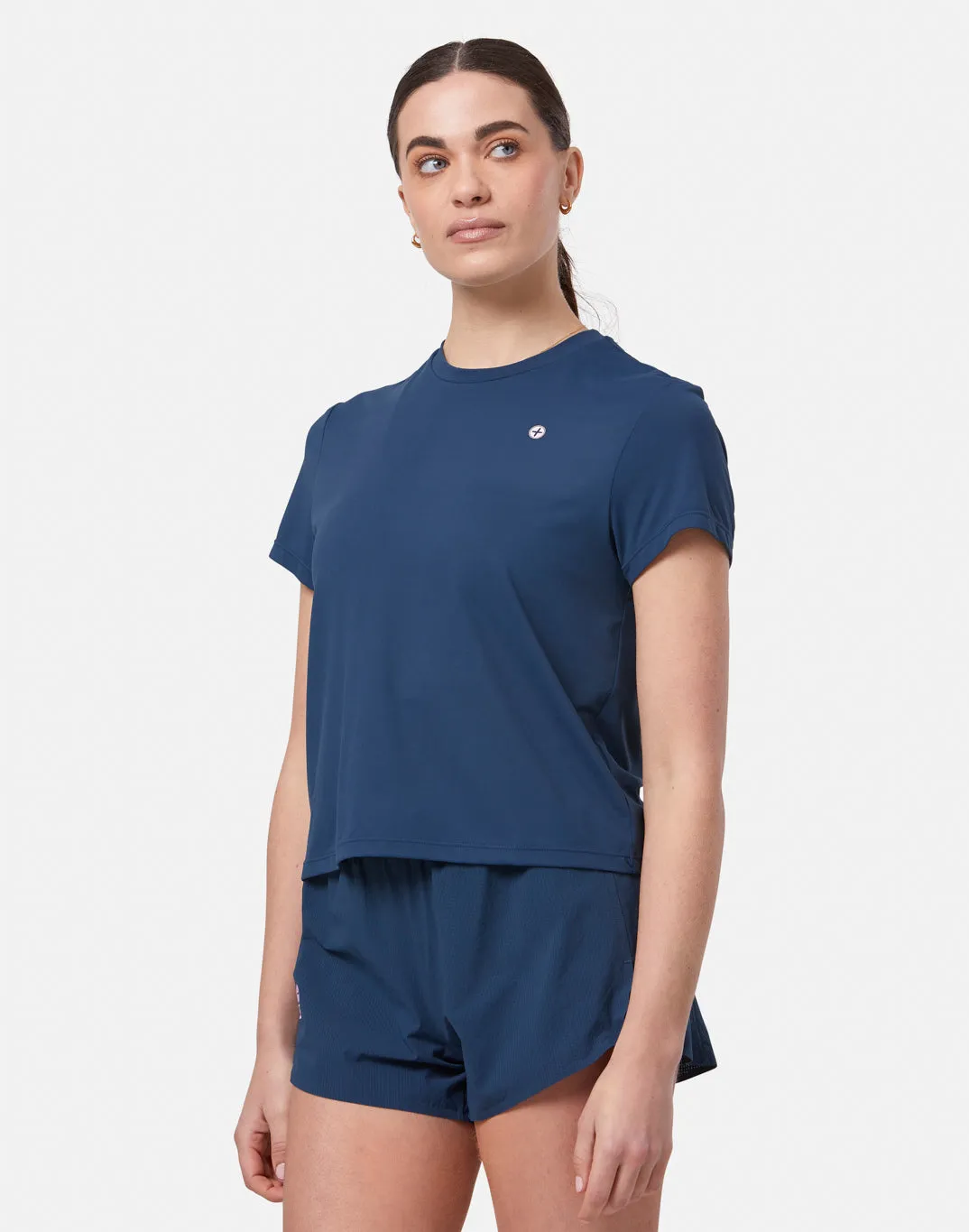 Coffee Tee in Petrol Blue