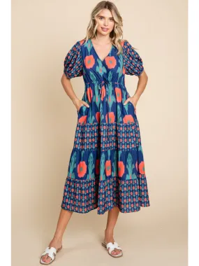 Daphne Short Sleeve Midi Dress