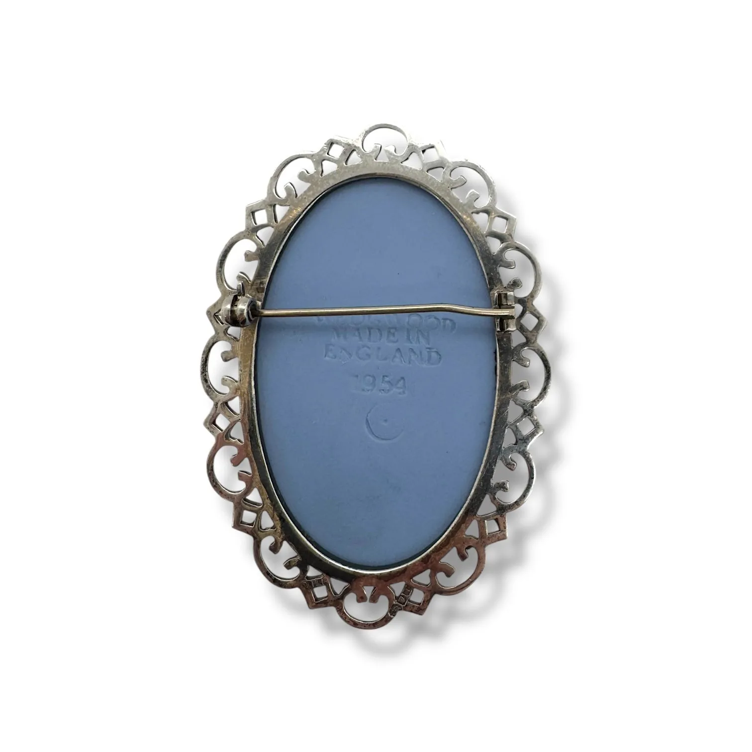 Estate Sterling Silver Wedgwood Brooch
