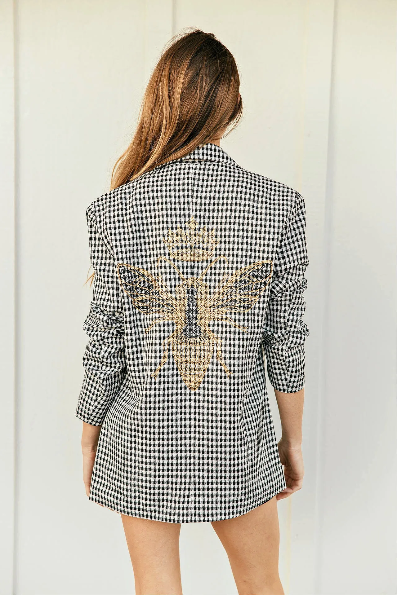 FINAL SALE!! The Rock Studded Houndstooth Blazer