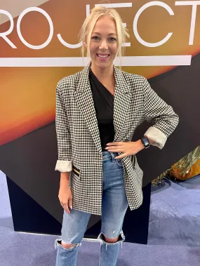 FINAL SALE!! The Rock Studded Houndstooth Blazer