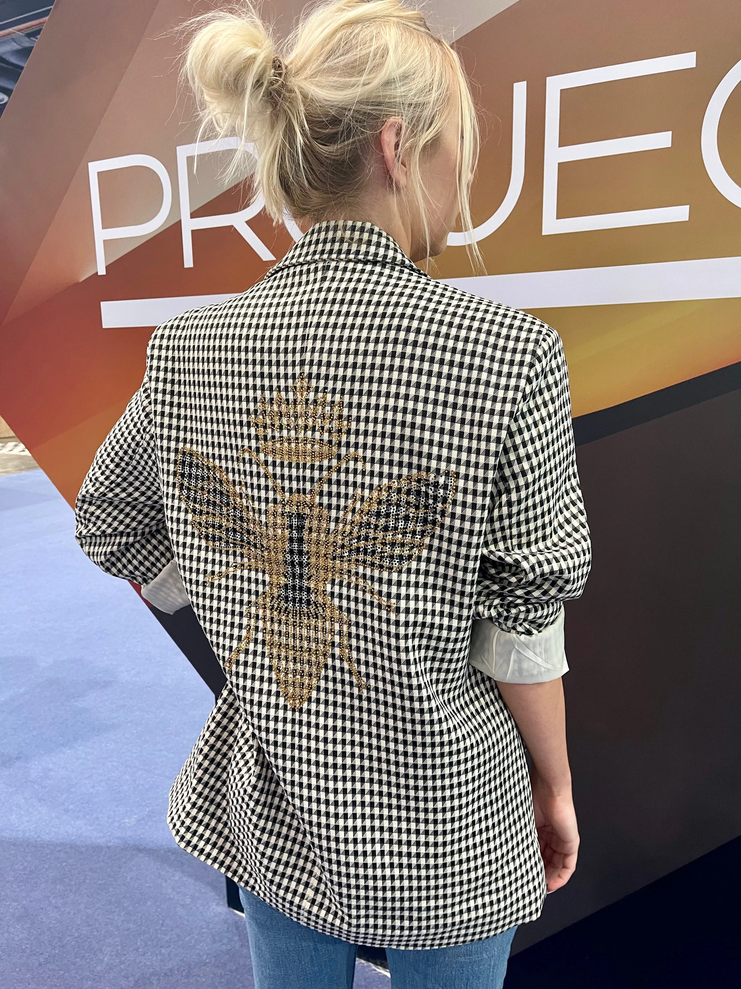 FINAL SALE!! The Rock Studded Houndstooth Blazer