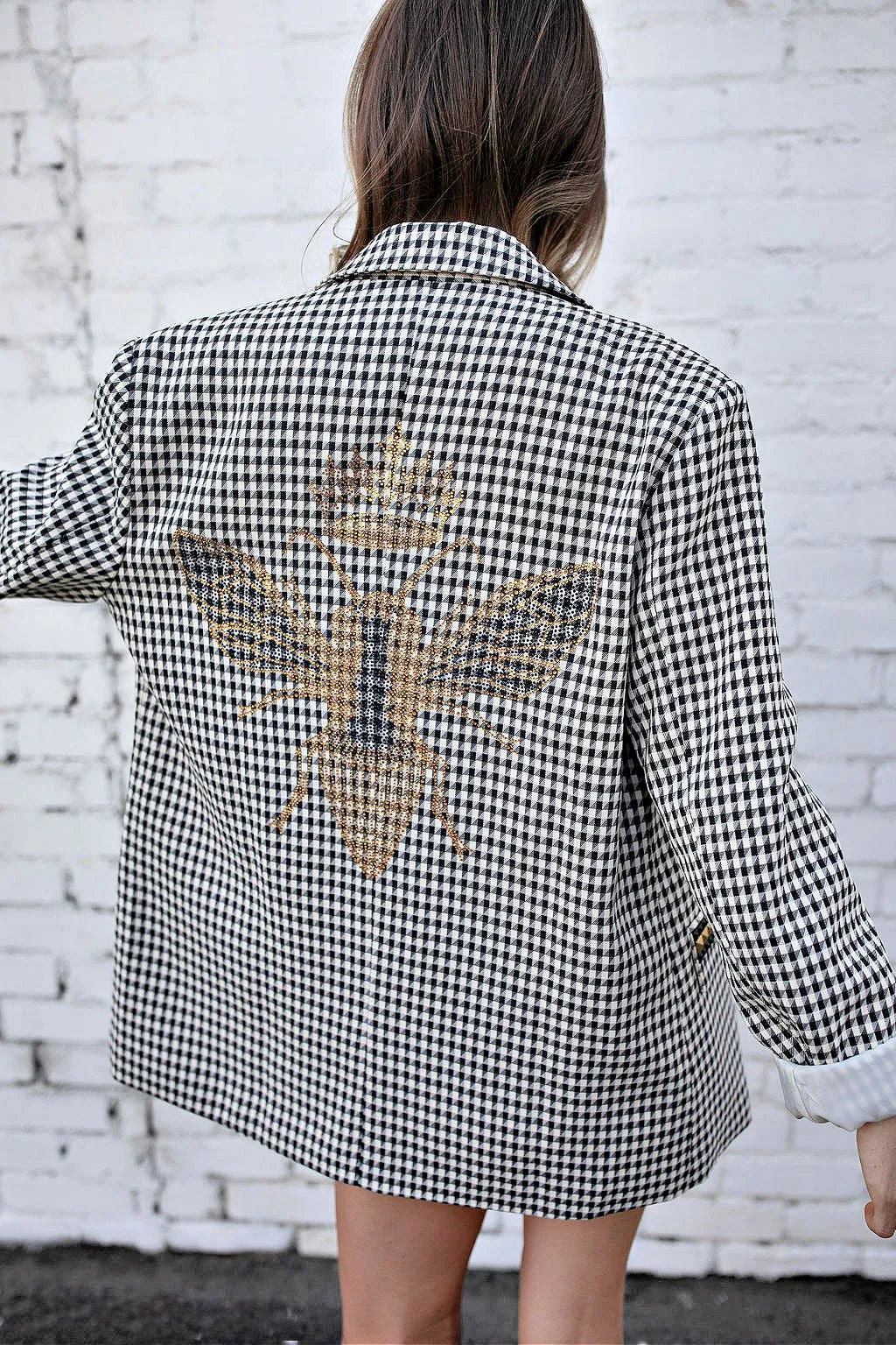 FINAL SALE!! The Rock Studded Houndstooth Blazer