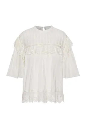 Gamma Blouse in Chalk
