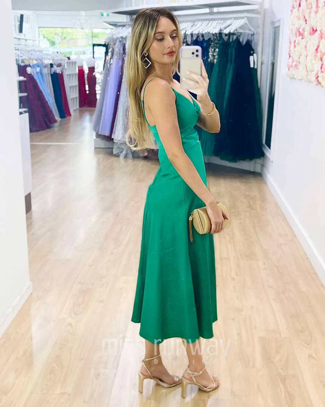 Giovanna Midi Dress - Green