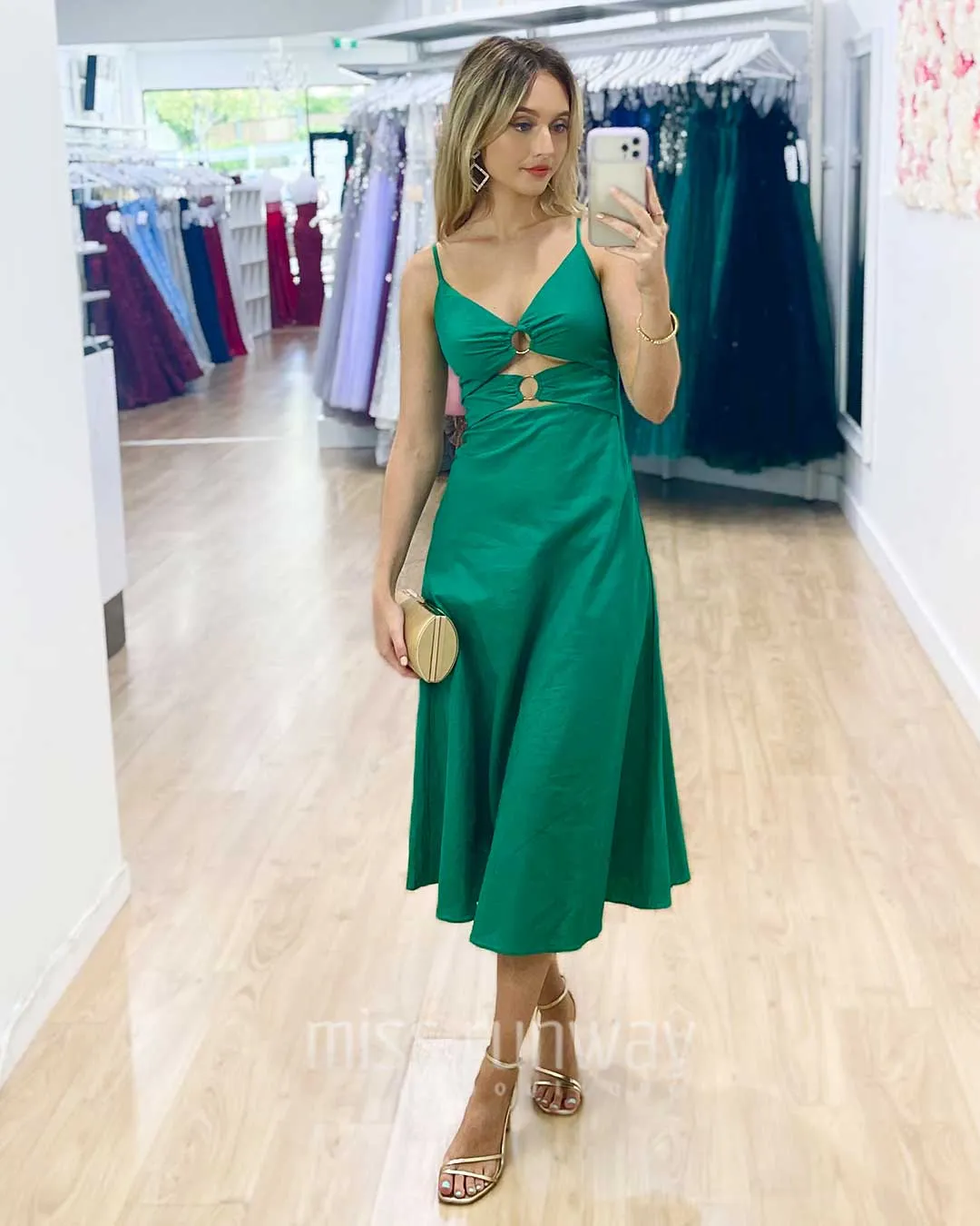 Giovanna Midi Dress - Green