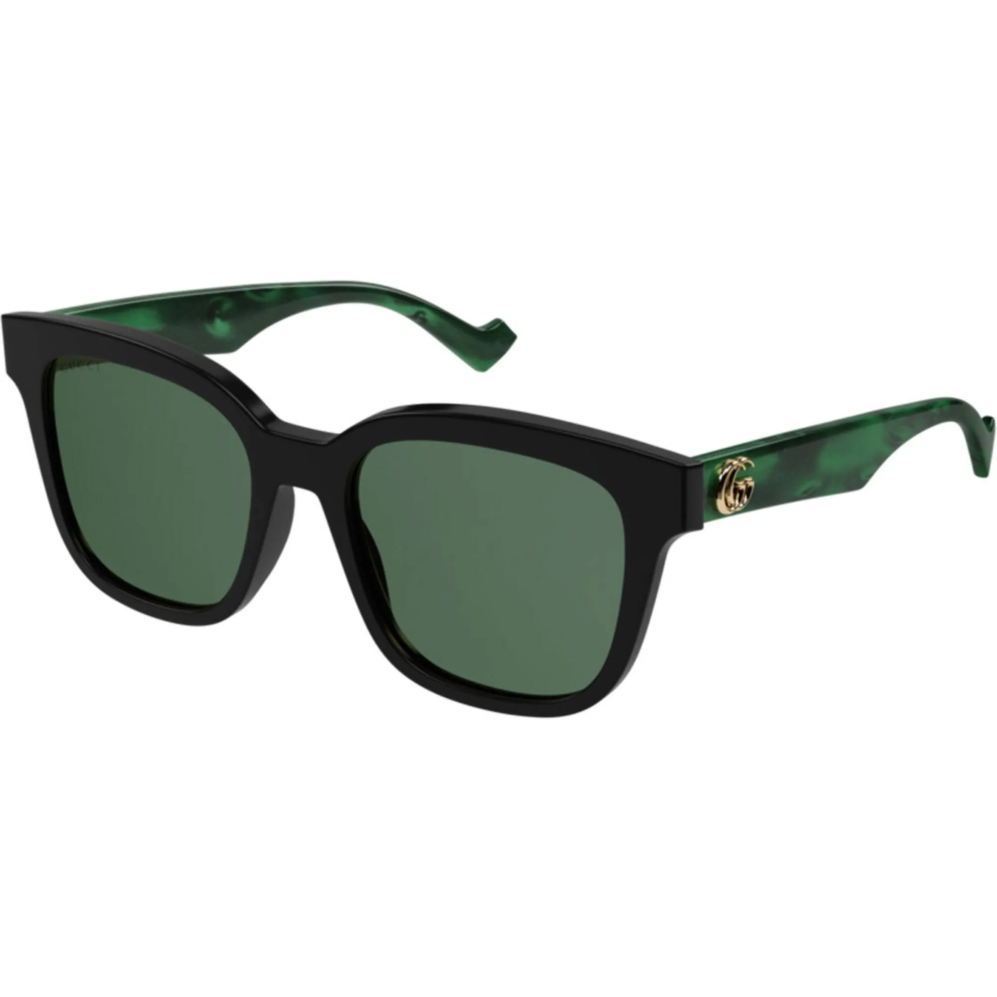 Gucci Women's Sunglasses - Full Rim Black Green Acetate Square Frame | GG0960SA 001