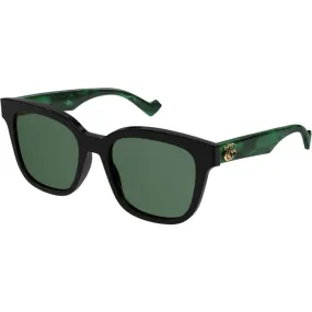 Gucci Women's Sunglasses - Full Rim Black Green Acetate Square Frame | GG0960SA 001