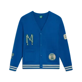 GUE88 UNIVERSITY Blue Cardigan
