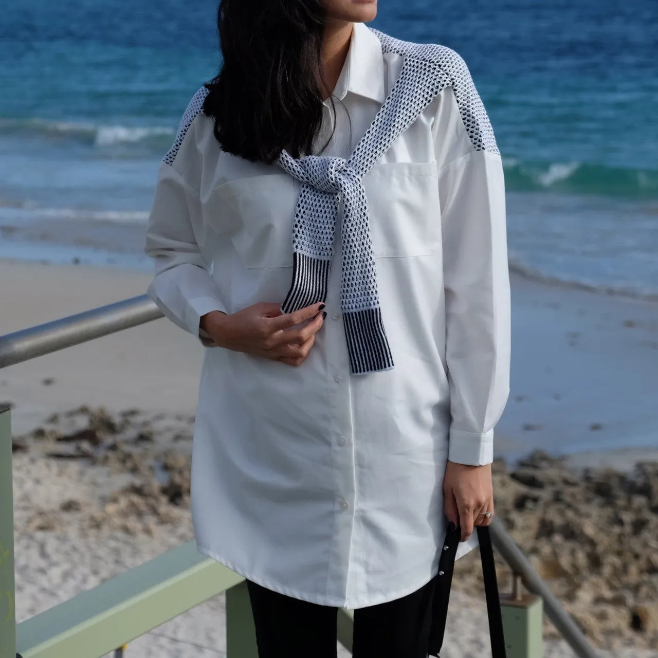 Harper Wrap Around Sleeve Shirt