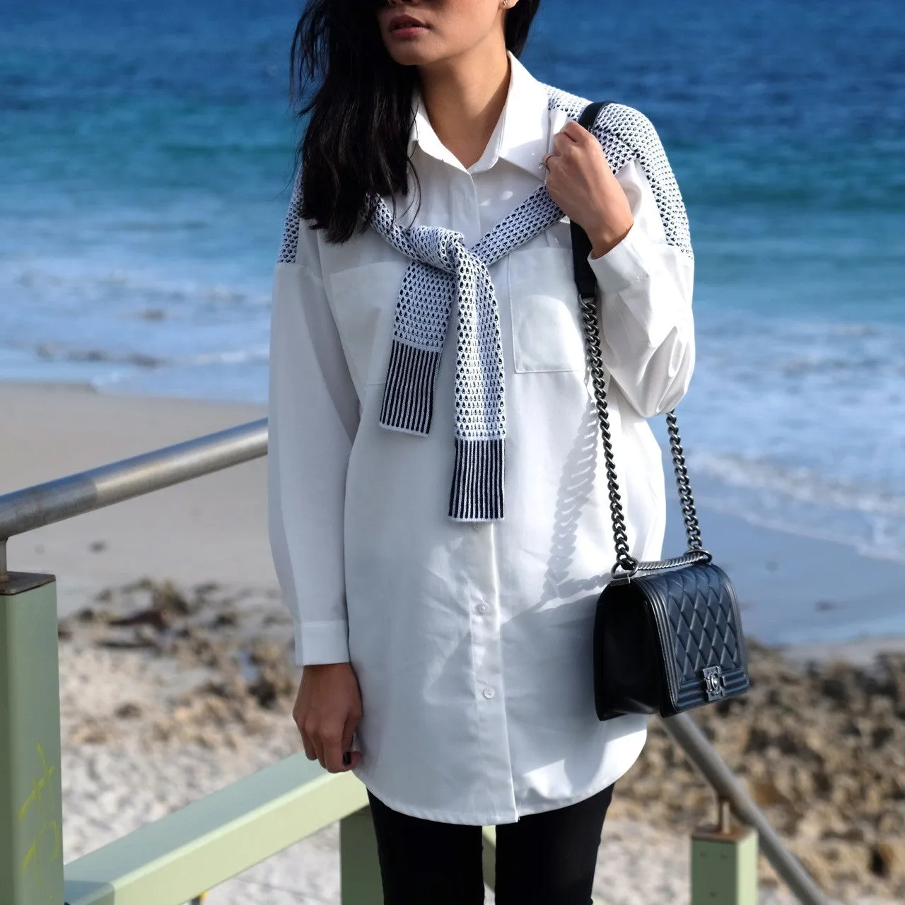Harper Wrap Around Sleeve Shirt