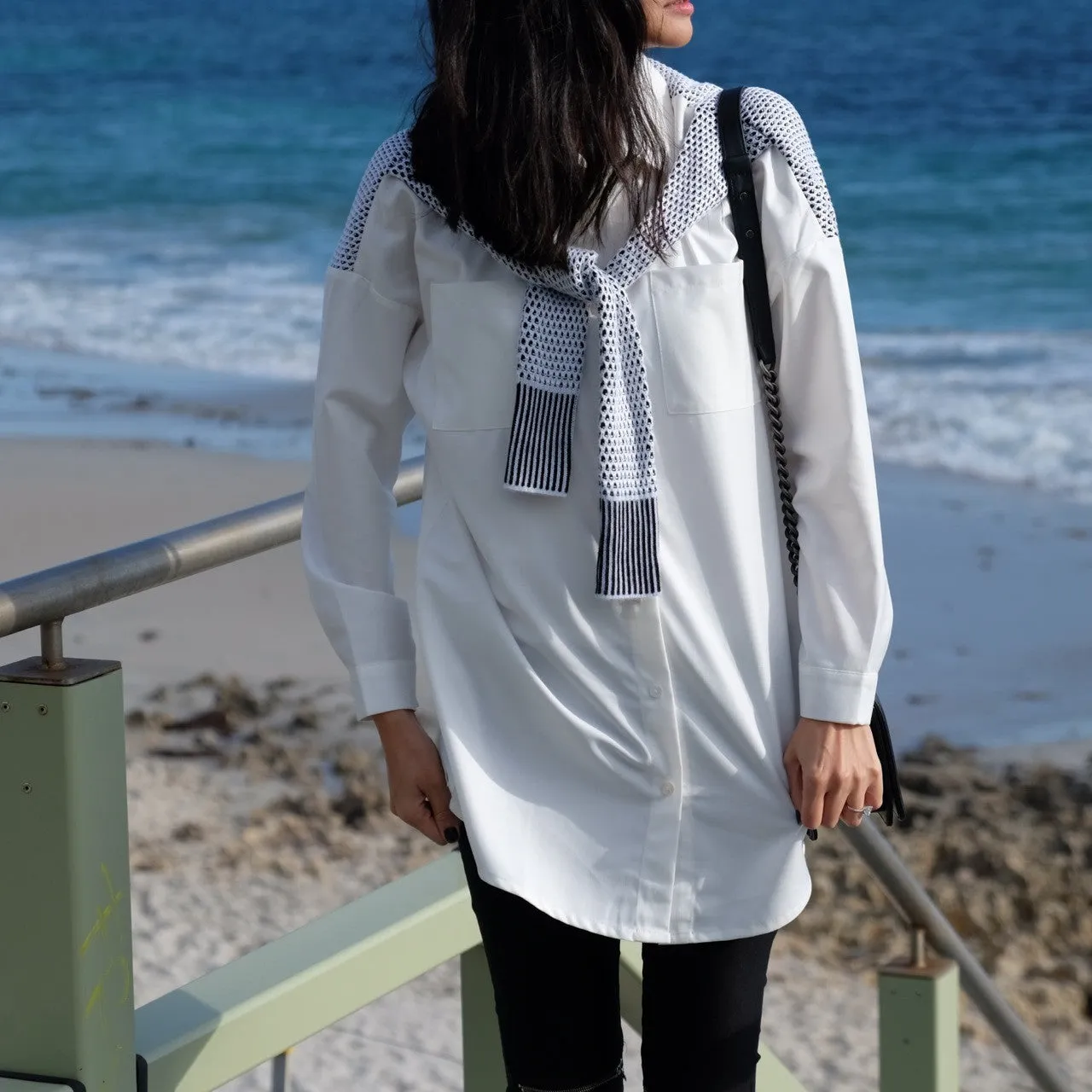 Harper Wrap Around Sleeve Shirt