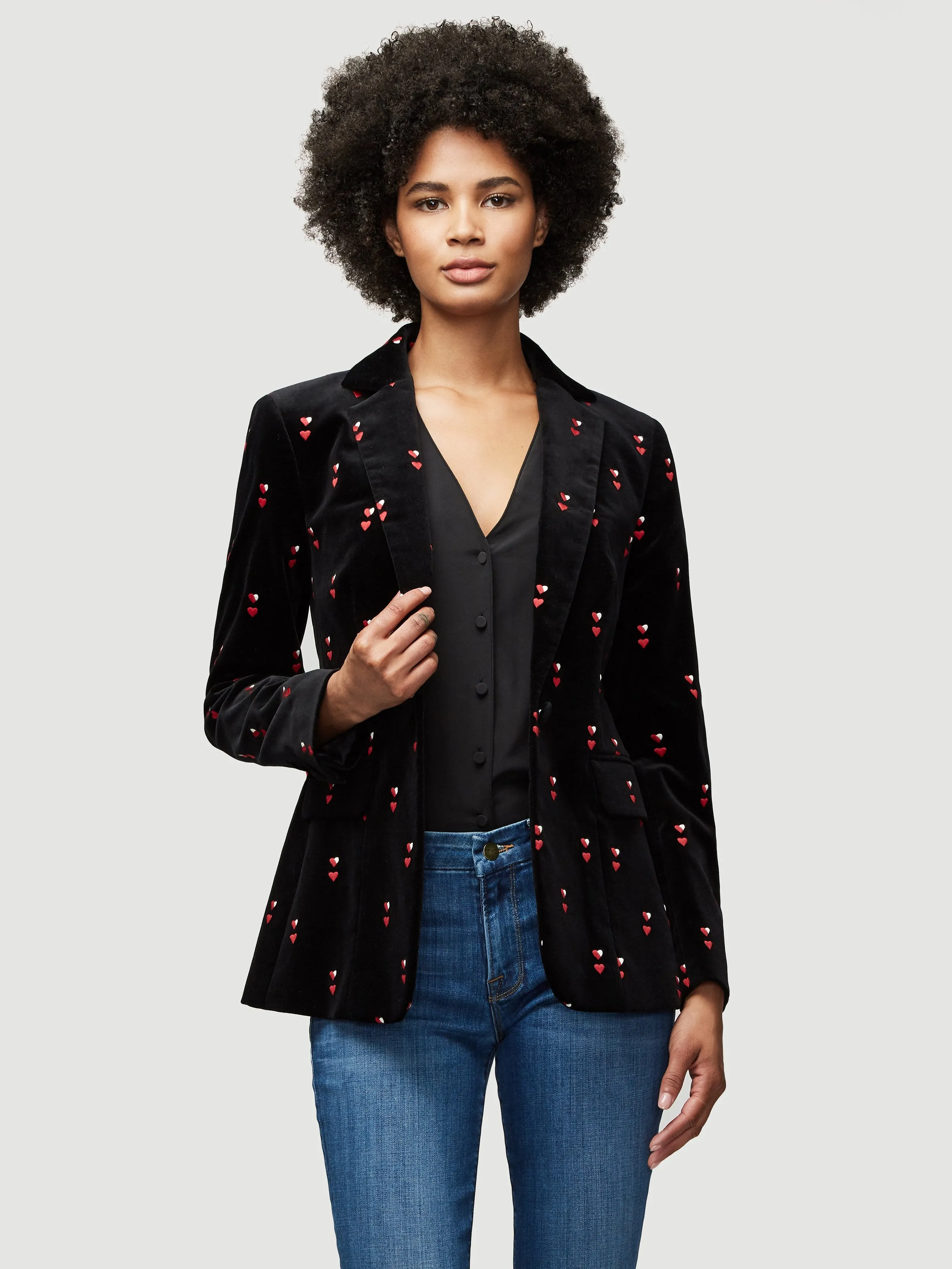 Heart Classic Blazer -- Noir Multi