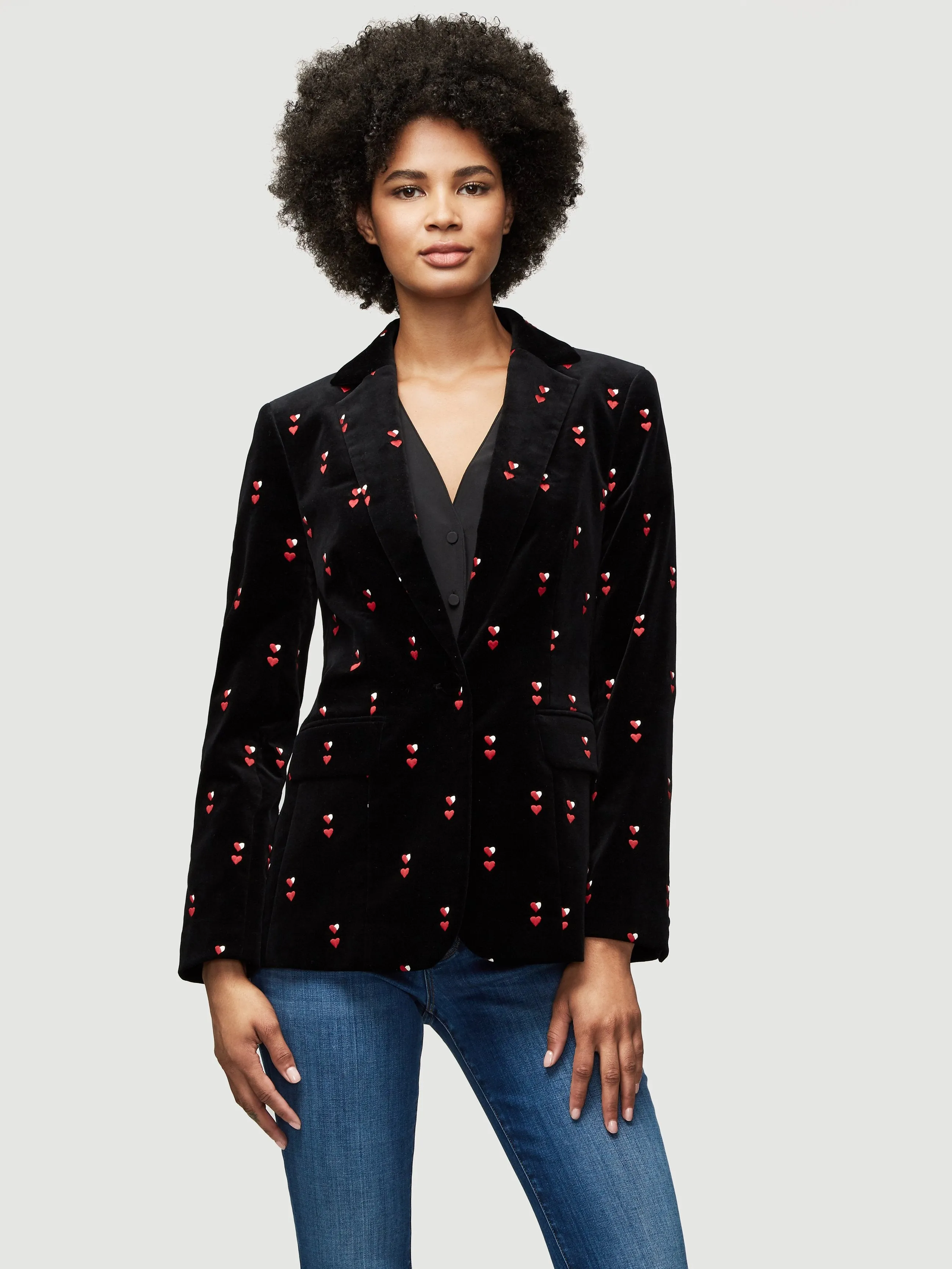 Heart Classic Blazer -- Noir Multi