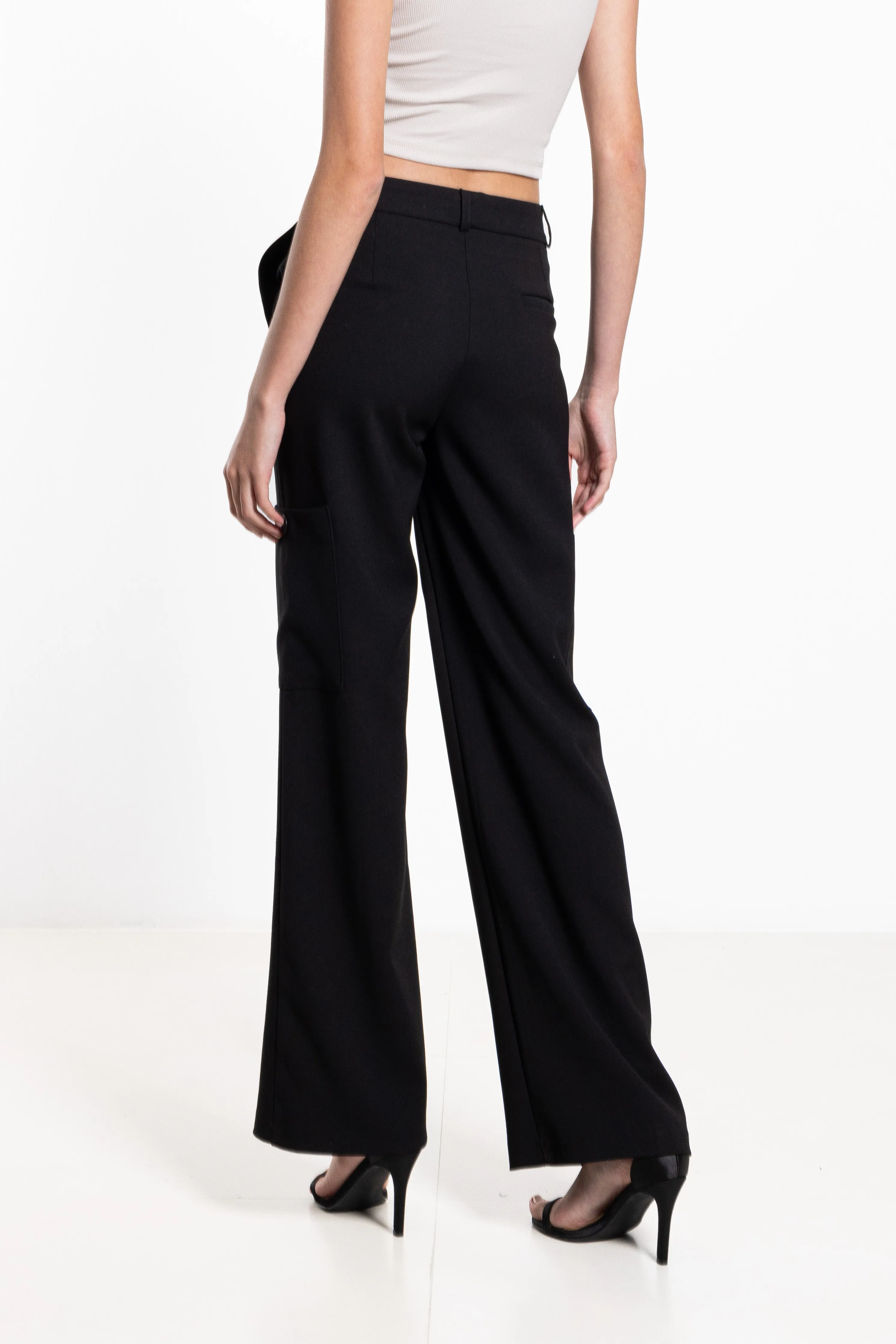 HIGH-WAIST TAILORED TROUSERS