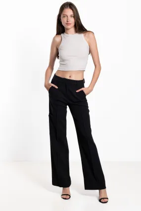 HIGH-WAIST TAILORED TROUSERS