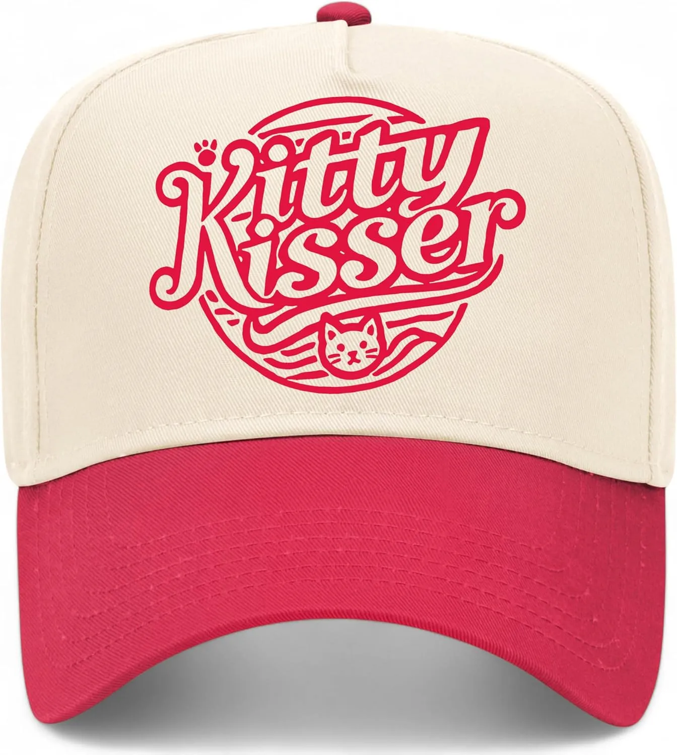 Kitty Kisser Vintage Trucker Hat | Premium Snapback Baseball Hat for Men & Women