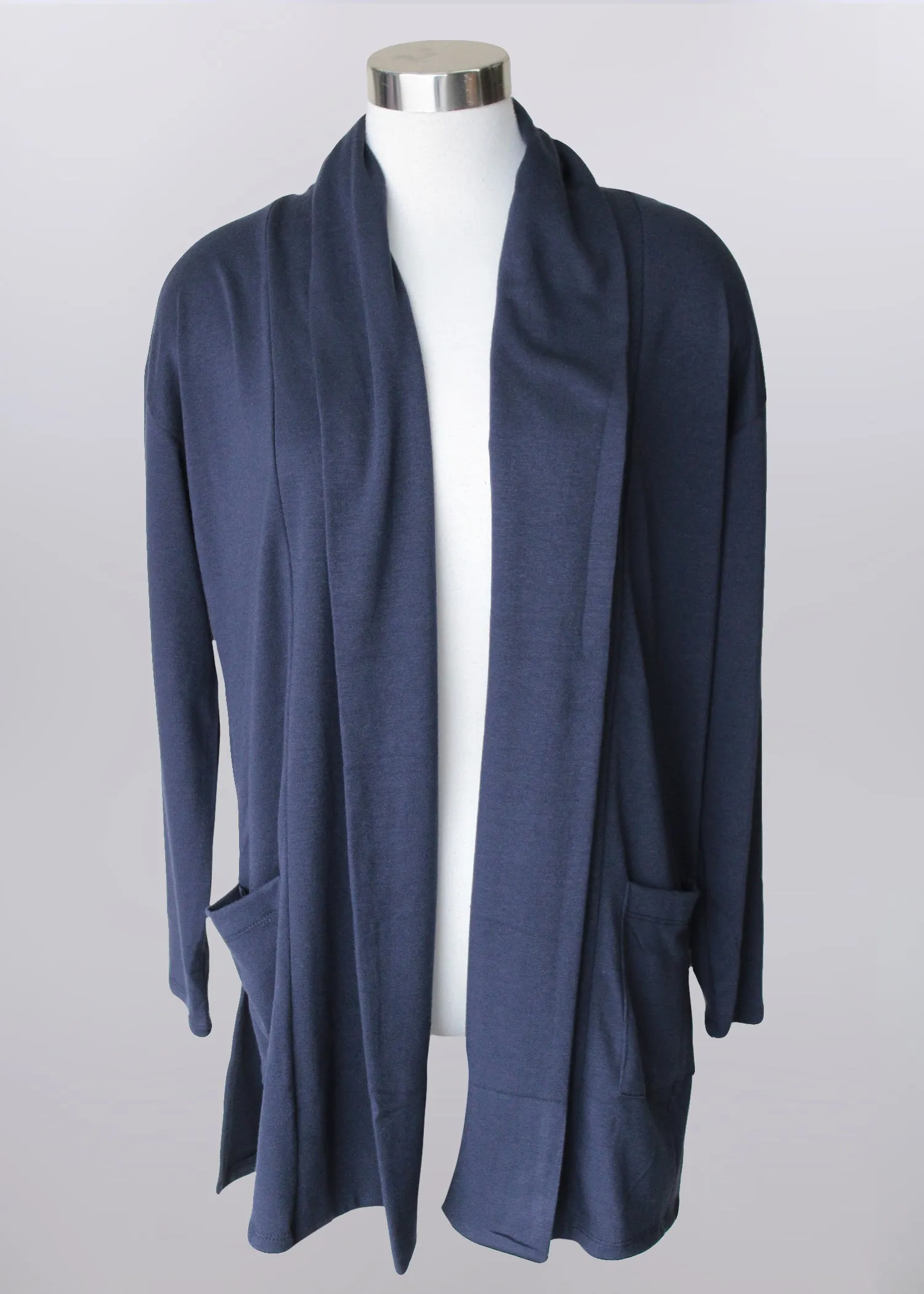 Long Sleeve Drop Shoulder Cardigan