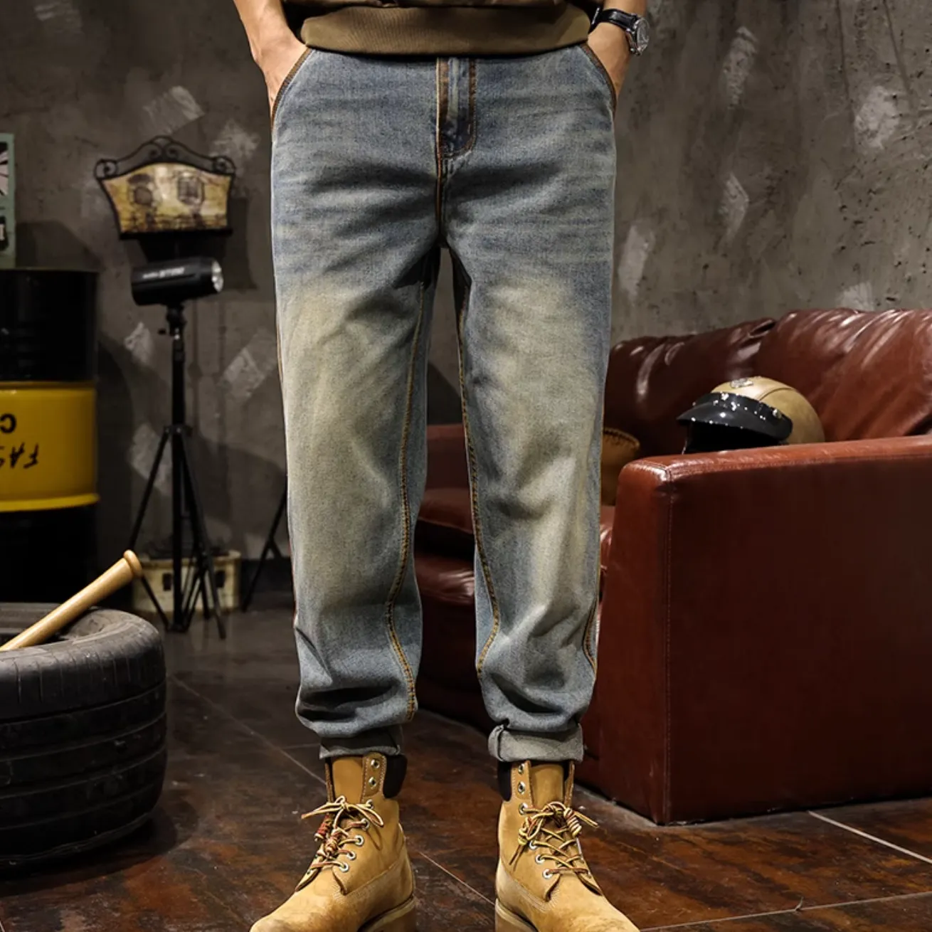 Loose Straight Casual Long Pants P1201