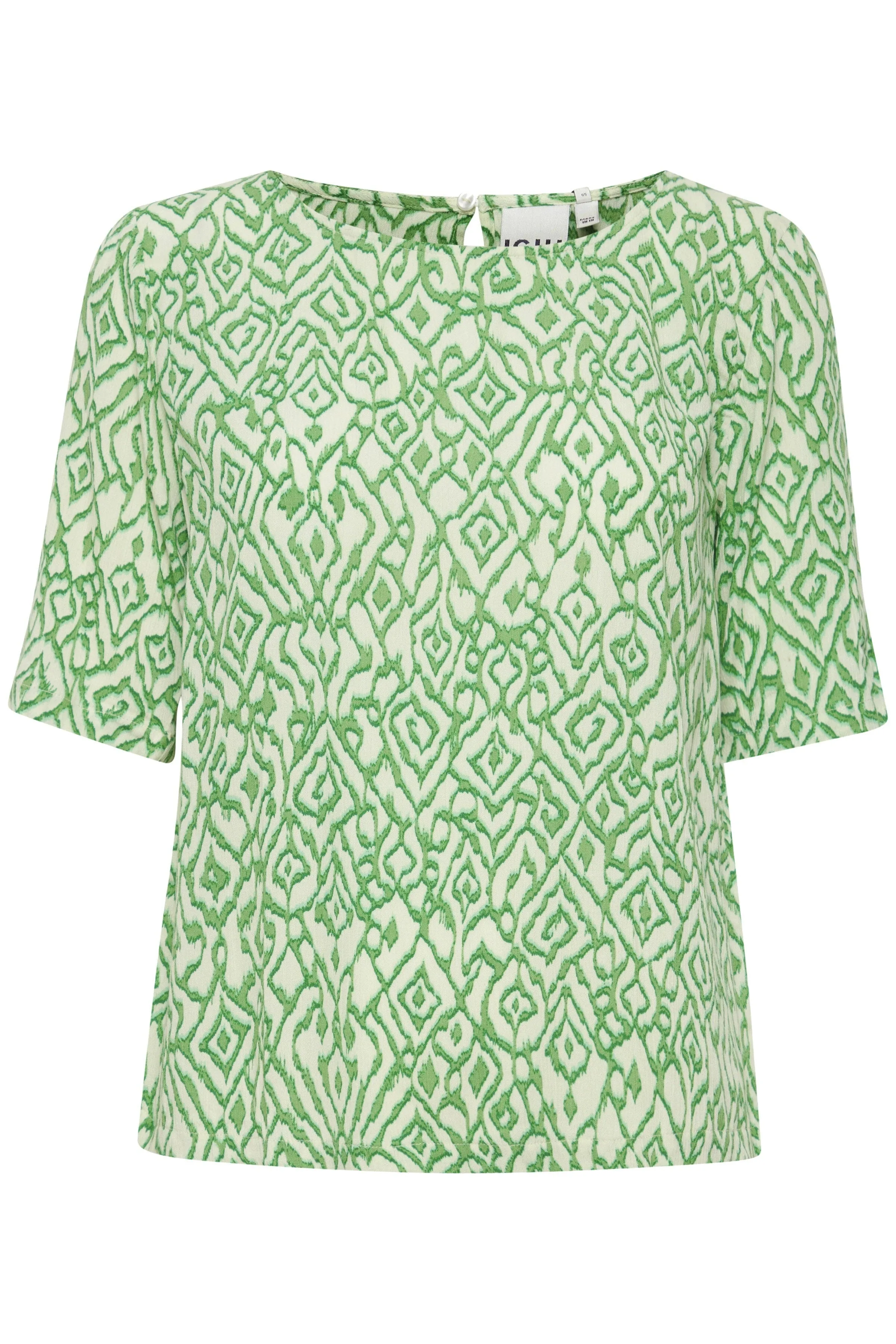 Marrakech Blouse in Greenbriar Ikat Print