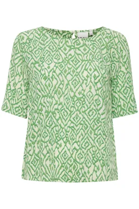 Marrakech Blouse in Greenbriar Ikat Print