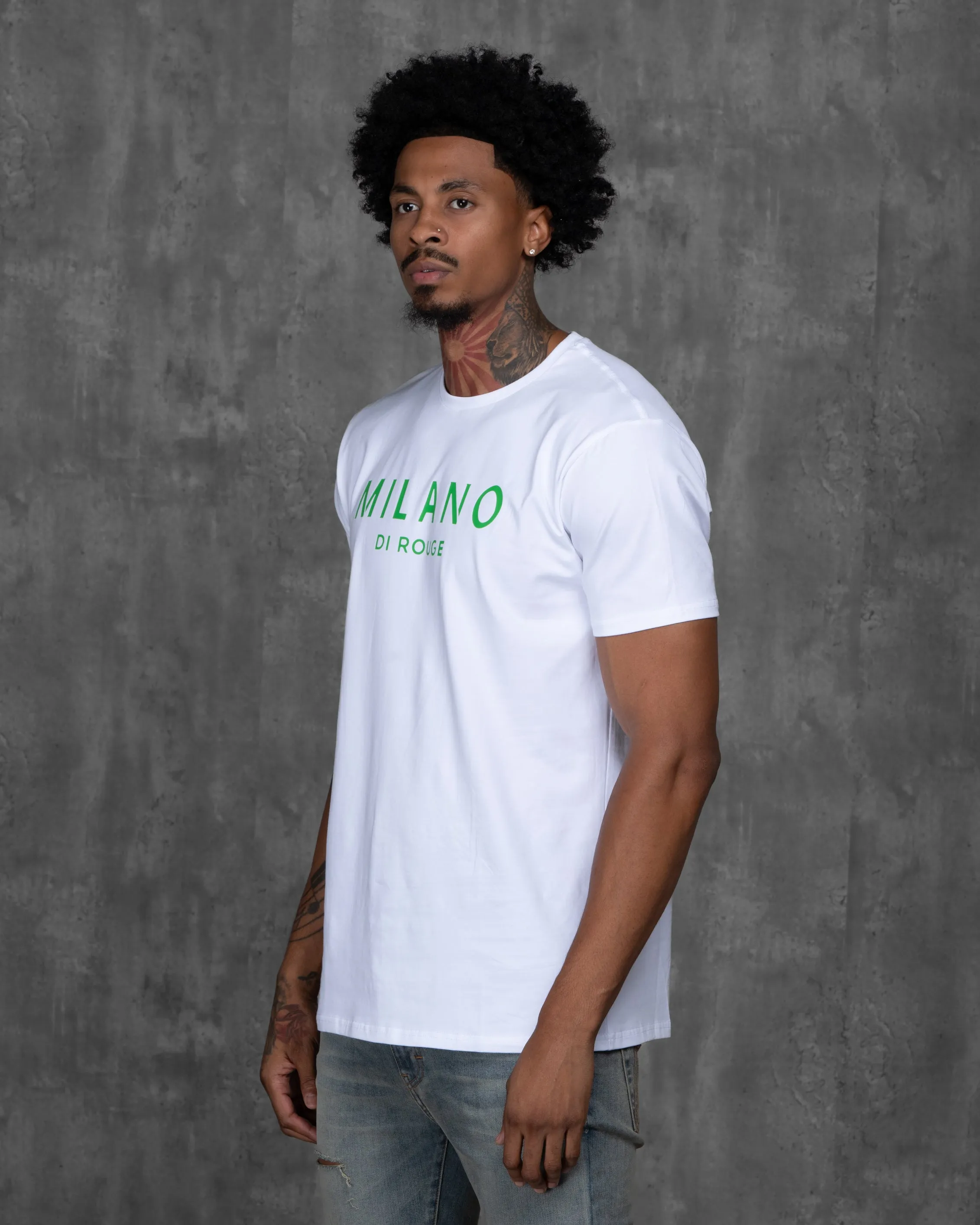 Men's Lux Signature Tee Blanc