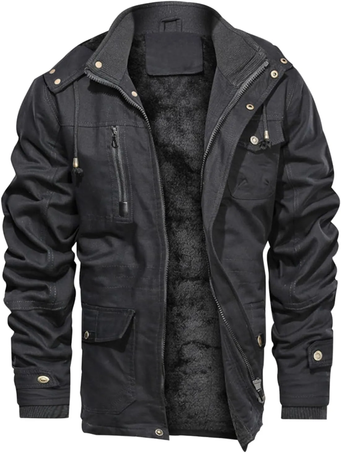 Men's Special Ops Military Tactical Rain Jackets Winter Warm Fleece Softshell Hooded Raincoat Snowboard Soft Outwear