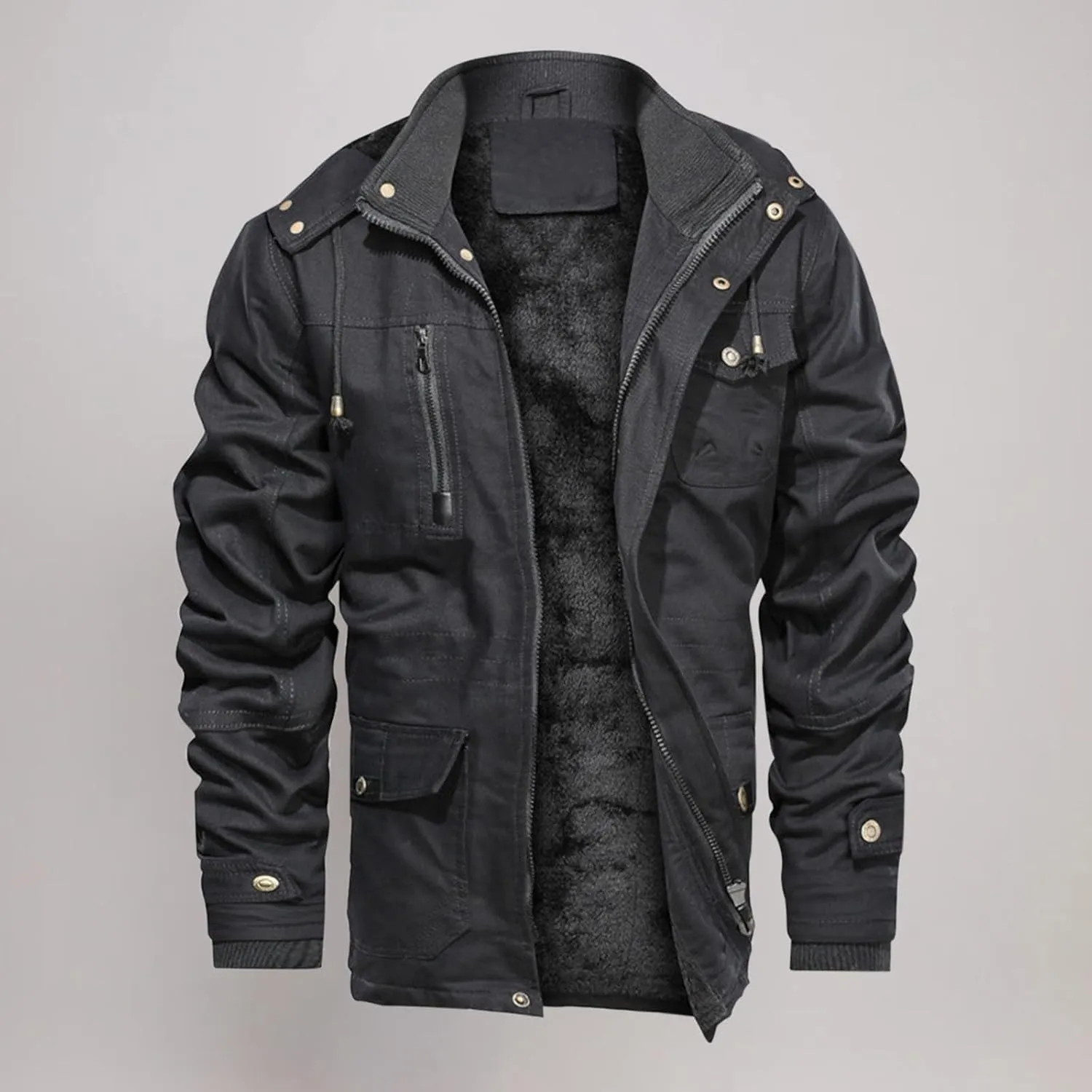 Men's Special Ops Military Tactical Rain Jackets Winter Warm Fleece Softshell Hooded Raincoat Snowboard Soft Outwear