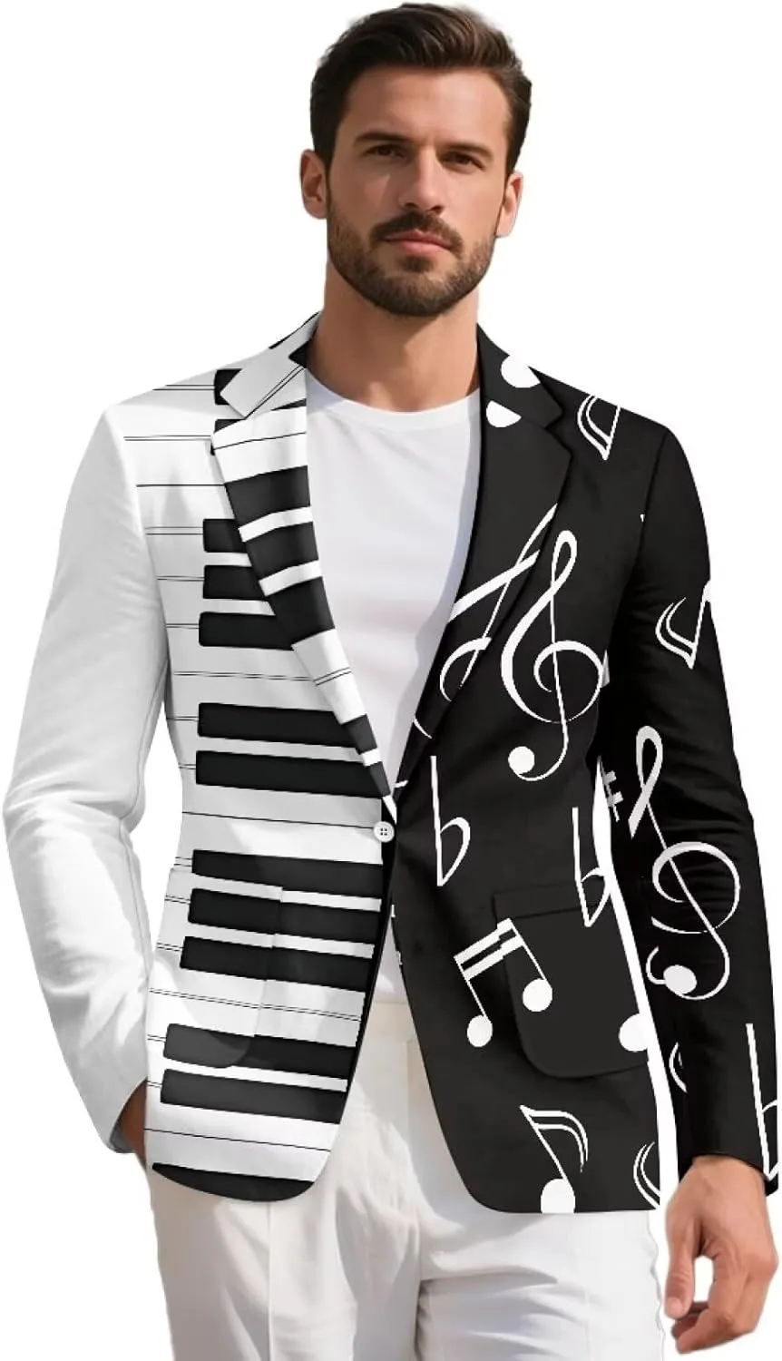 Men's Sport Coat Classic Fit Blazer Lightweight One Button Stretch Jacket for Business & Casual
