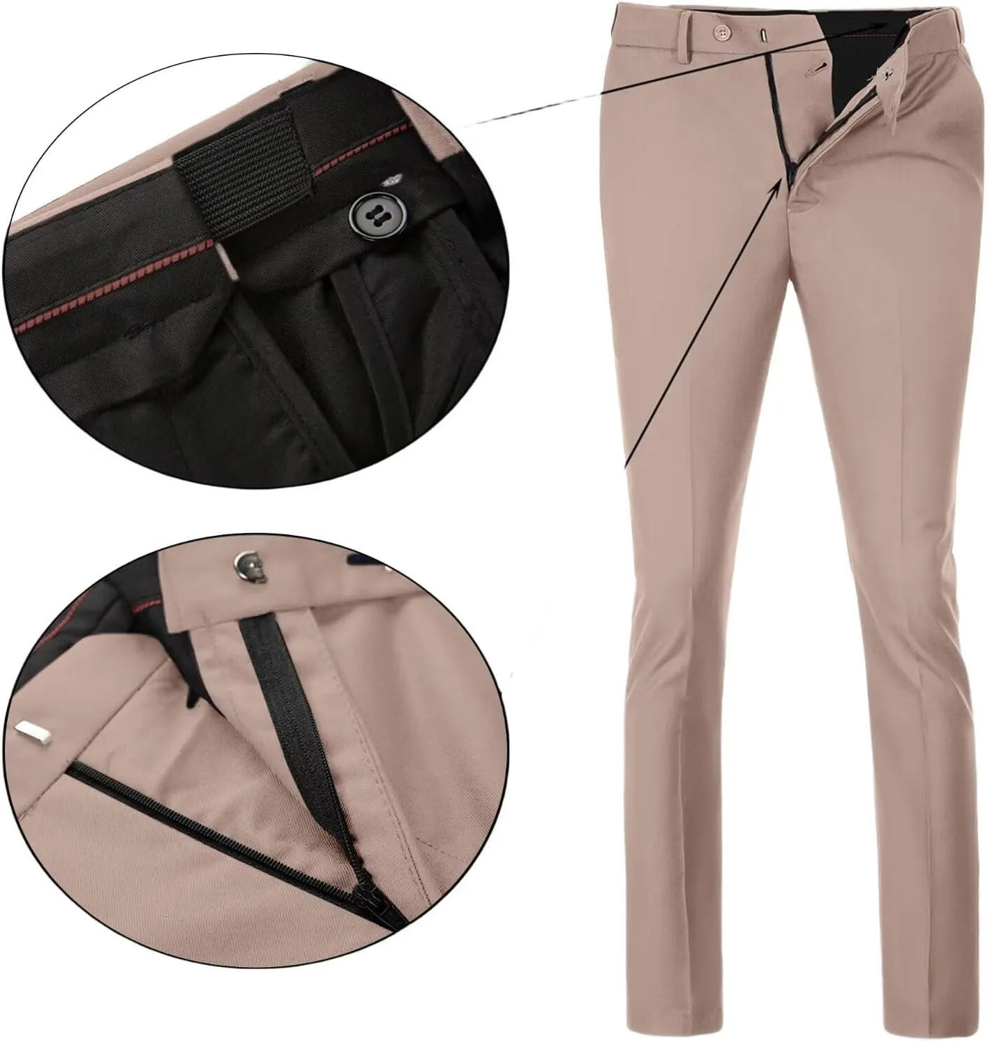 Men's Suit Slim Fit 3 Piece Suits for Men Two Button Blazer Jacket Vest Pants Tuxedo Set