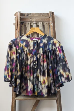 Miranda Ochre & Black Blouse