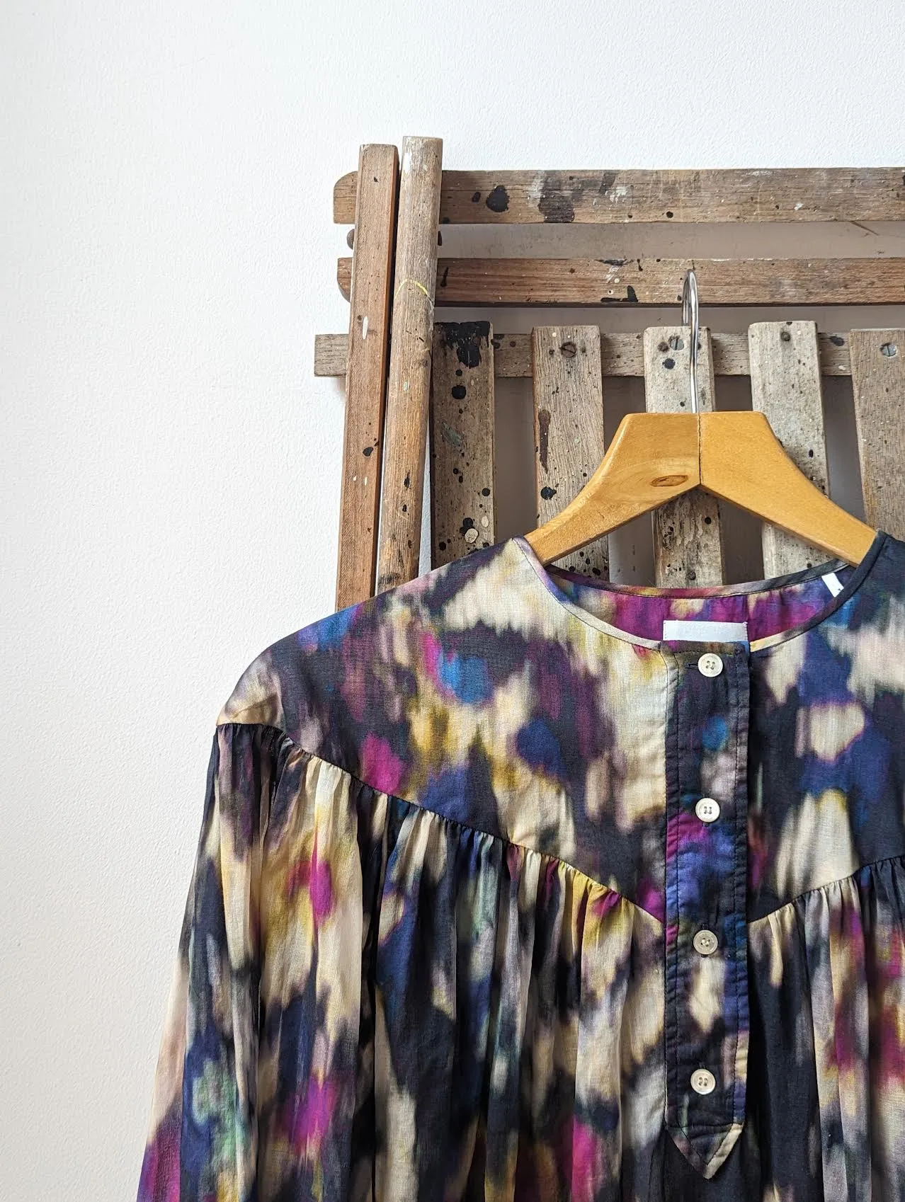 Miranda Ochre & Black Blouse