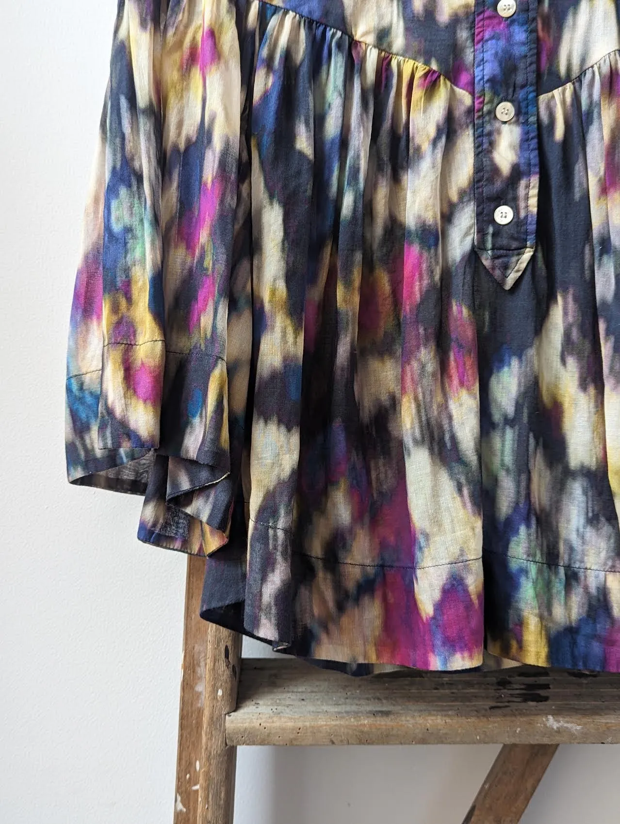 Miranda Ochre & Black Blouse