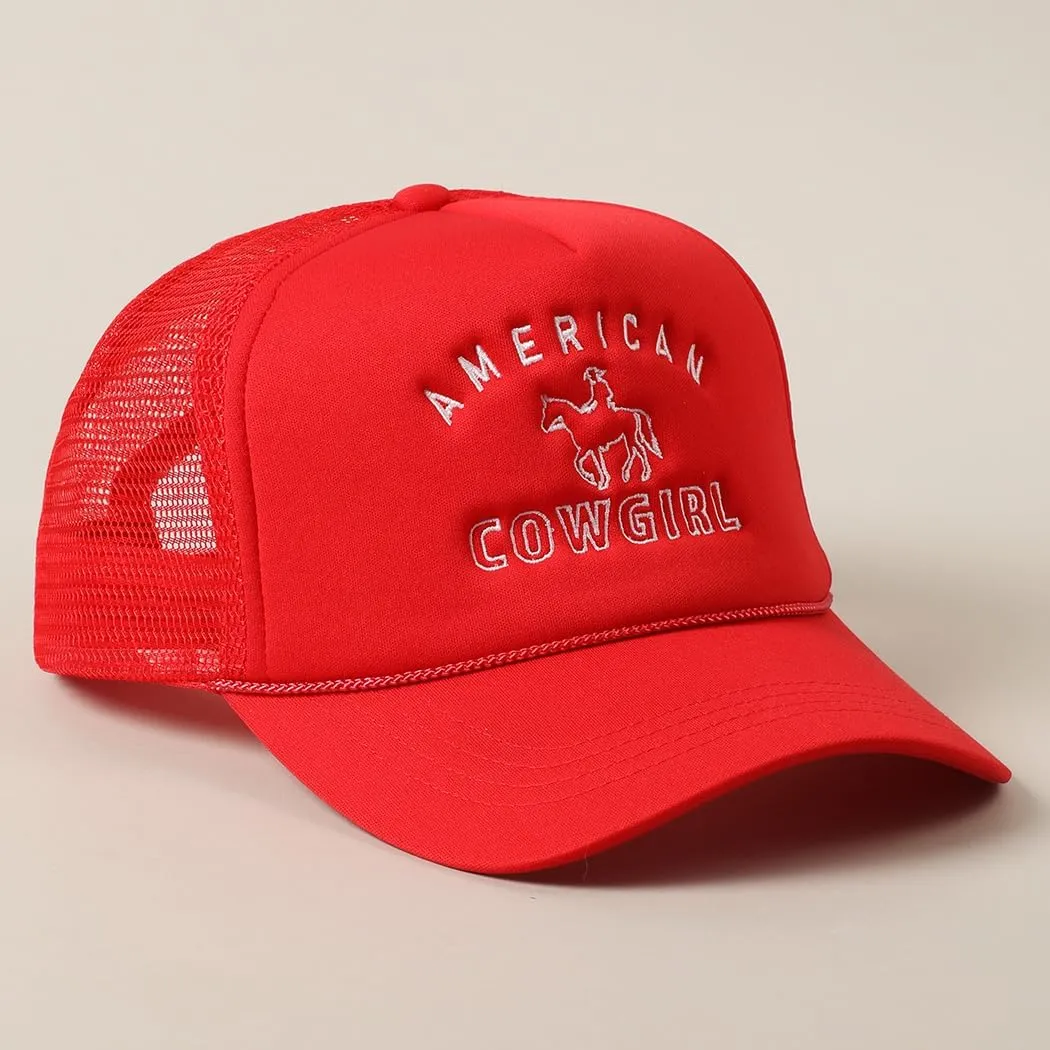 MIRMARU Retro Foam Mesh Trucker hat Trendy Design Summer Baseball Cap for Womens