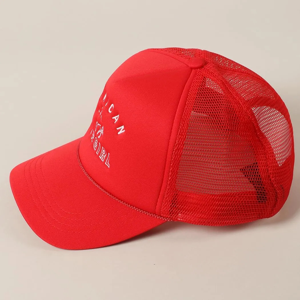 MIRMARU Retro Foam Mesh Trucker hat Trendy Design Summer Baseball Cap for Womens