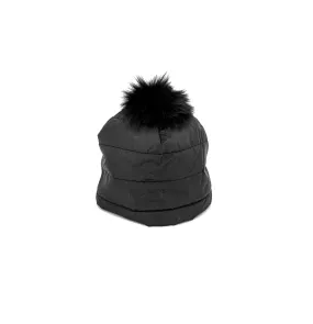 Mitchie's Matchings | Nylon Hat with Fox Fur Pom