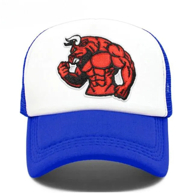Muscle Bull Trucker Hat - Fushia