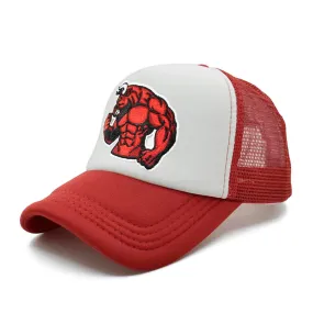 Muscle Bull Trucker Hat - Fushia