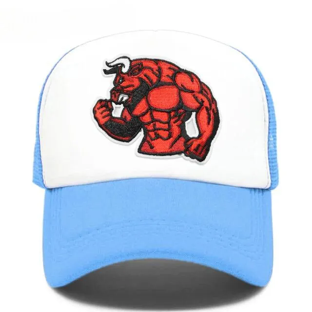 Muscle Bull Trucker Hat - Fushia