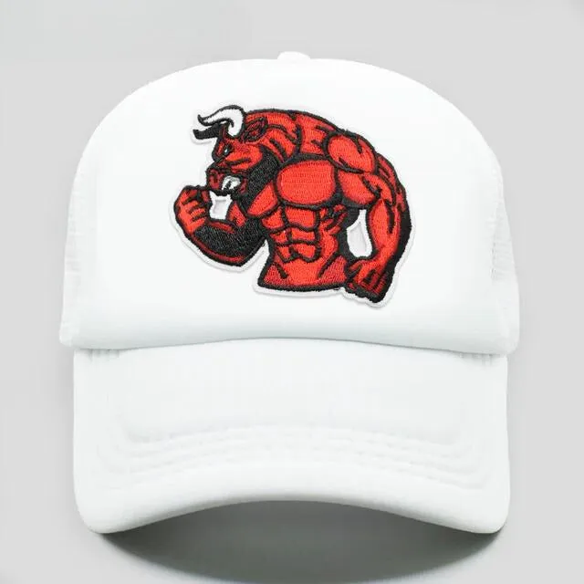 Muscle Bull Trucker Hat - Fushia