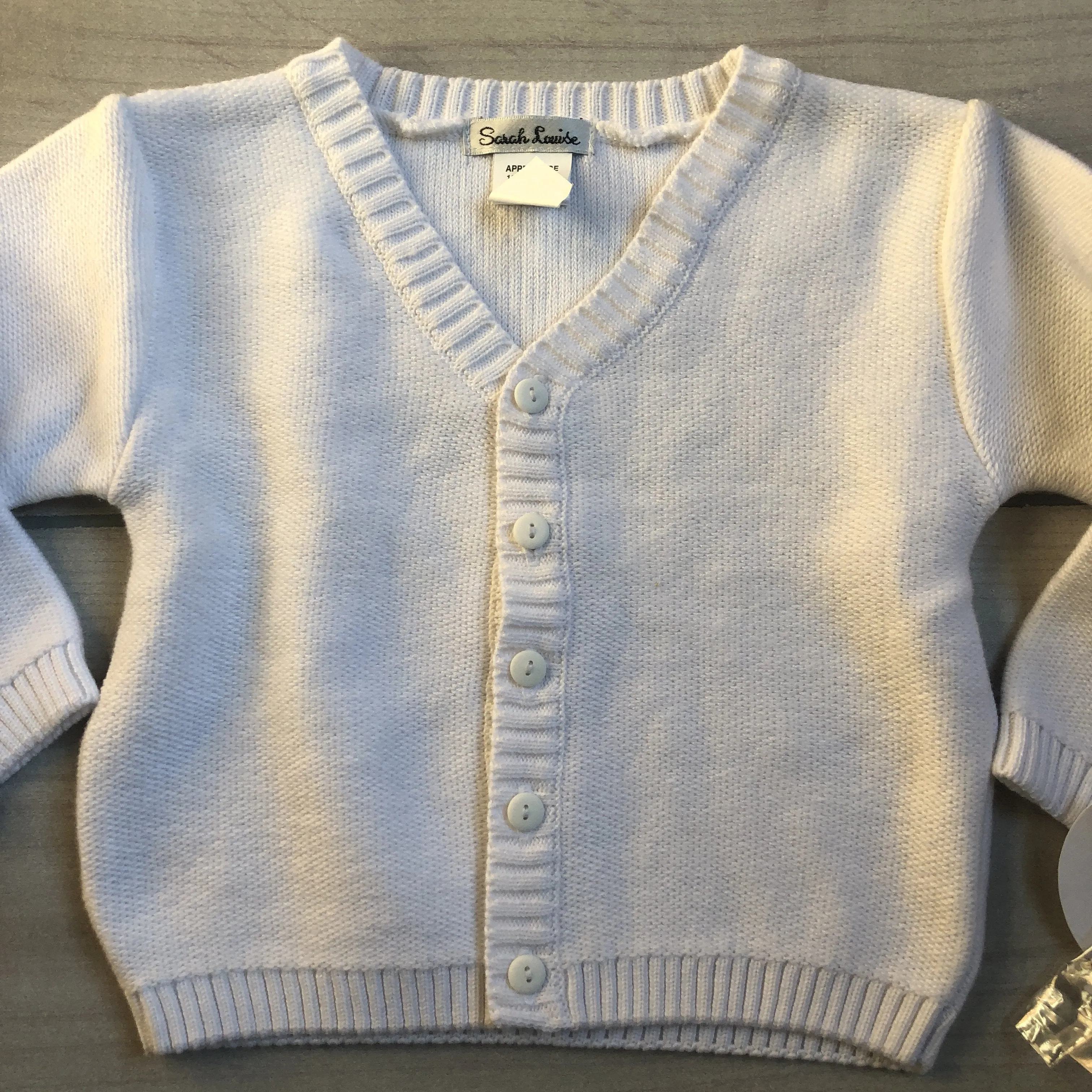 NEW Sarah Louise White Cotton Cardigan Sweater