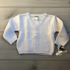 NEW Sarah Louise White Cotton Cardigan Sweater